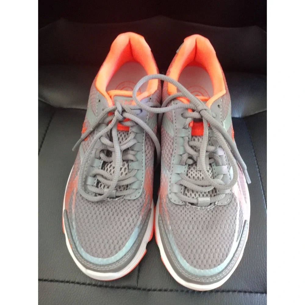 Ryka Influence Training Shoes Womens 5.5‎ Gray Orange Mesh Sporty Athletic